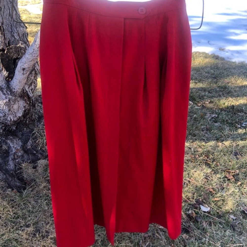 Ladies' Vintage Wool Gabardine Skirt